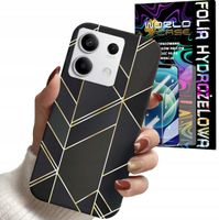 ETUI DO XIAOMI NOTE 13 5G - MARMUREK GEOMETRYCZNE WZORY DLA KOBIET + FOLIA