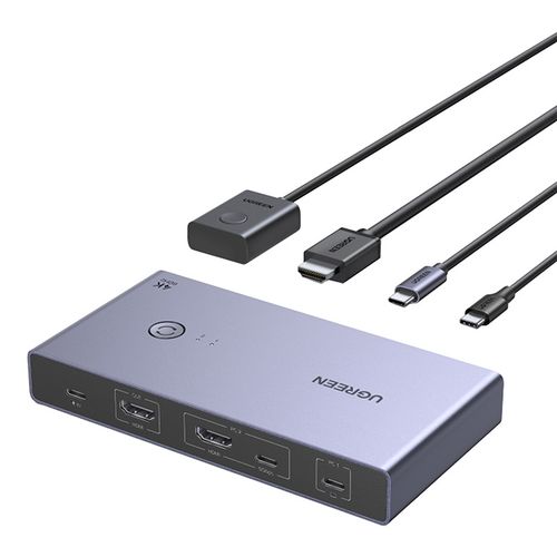 przełącznik switch kvm ugreen cm731 2w1 usb-c + hdmi na Arena.pl