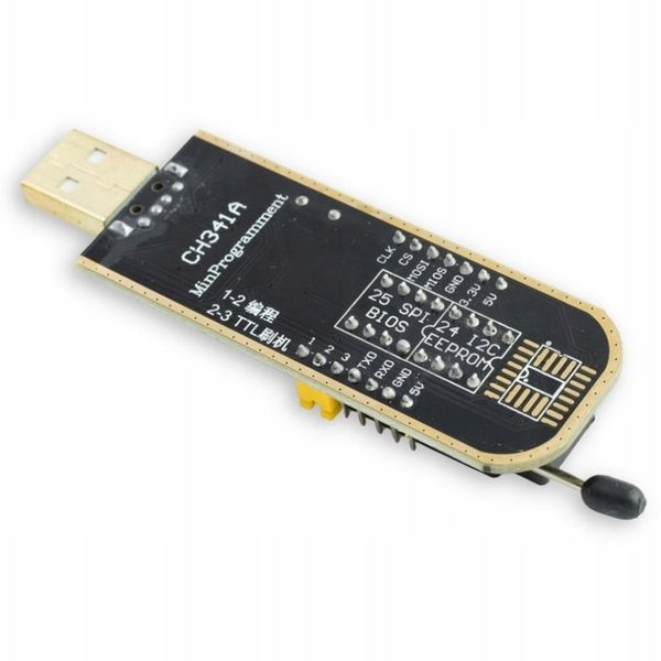 Programator CH341A EEPROM Flash BIOS IMMO adaptery + klips i OPROGRAMOWANIE zdjęcie 11