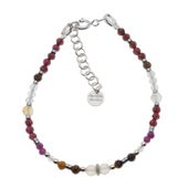 Bransoletka znak zodiaku lew - mix kamieni i srebro