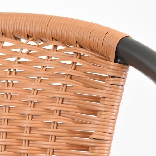 Krzesło ogrodowe bistro, sztaplowane, szary/naturalny na Arena.pl