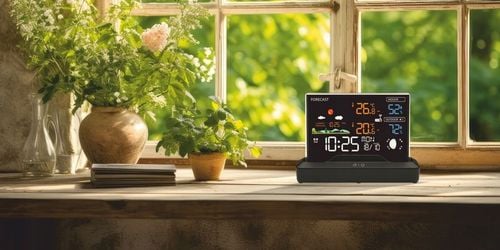 Stacja pogodowa pogody meteo Higrometr Barometr Termometr Zegar Manta na Arena.pl