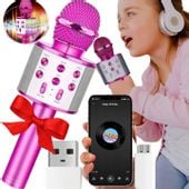 MIKROFON KARAOKE DLA DZIECI BEZPRZEWODOWY GŁOŚNIK BLUETOOTH PREZENT ŚWIĘTA