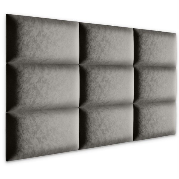PANELE TAPICEROWANE ŚCIENNE SZARE WEZGŁOWIE 3D 50cm x 40cm zdjęcie 3