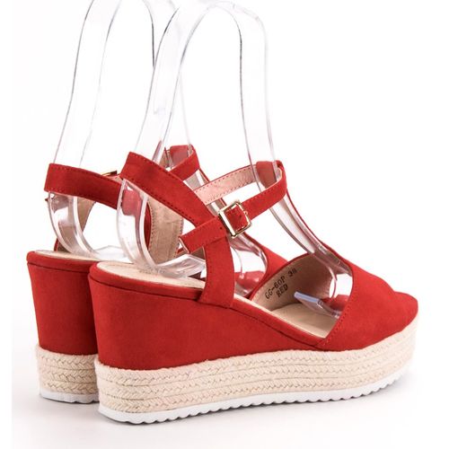 Czerwone Sandały Espadryle r.37 na Arena.pl