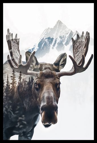 Plakat 30x45cm Łoś Duch Lasu na Arena.pl