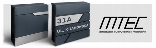 ANTRACYTOWA SKRZYNKA POCZTOWA NA LISTY WZÓR NAPIS na Arena.pl