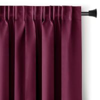 Zasłona zaciemniająca 140x270 fioletowa wave taśma 90% blackout RESTILO