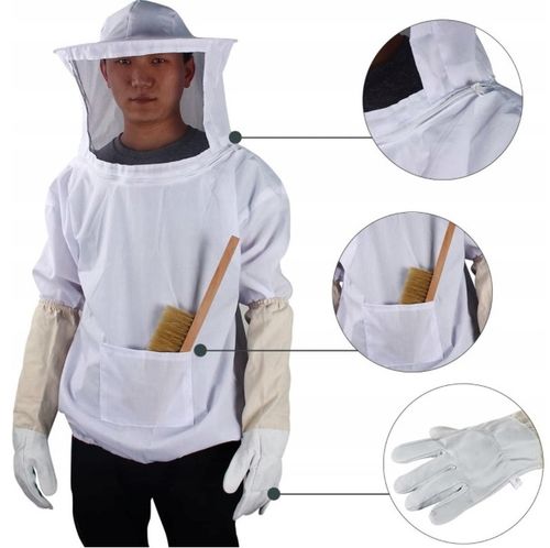 UBRANIA DLA PSZCZELARZY ZESTAW NARZĘDZI PSZCZELARSKICH STRÓJ PSZCZELARSKI na Arena.pl