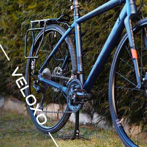 BAGAŻNIK ROWEROWY POD SAKWY TORBY VELOXO CZARNY ALU POD TARCZĘ 24-29 na Arena.pl