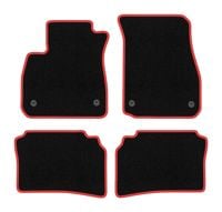 Dywaniki welurowe CARLUX-RED do Opel Insignia B 2017- czarne/czerwone