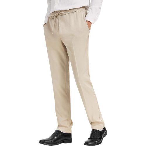 Spodnie Męskie Chino Beżowe Regular Fit Materiałowe Wizytowe Elastyczne XXL na Arena.pl