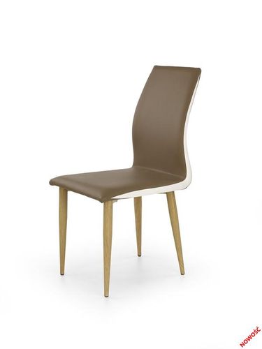 K264 krzesło brązowo / biały na Arena.pl