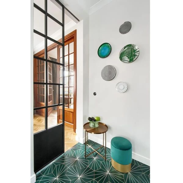 Metalowy stolik Moon DP-F80 brass Moos Home do salonu okrągły mosiądz zdjęcie 4