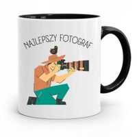 Kubek Czarny Dla Fotografa Najlepszy Fotograf Z Nadrukiem Ze Zdjęciem