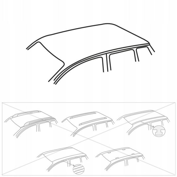 BAGAŻNIK DACHOWY do Ford Fiesta mk VII (2008-2017) Oc zdjęcie 10