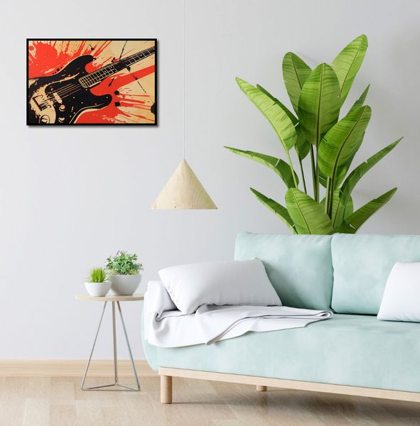 Plakat 60x40cm Gitara Elektryczna zdjęcie 4