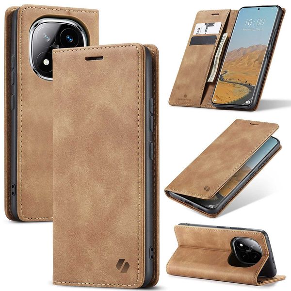 Spacecase Wallet Poco X7/Rm Note 14 Pro/Pro+ 5G Brown zdjęcie 7
