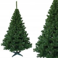 CHOINKA SZTUCZNA JODŁA ZIELONA LUX 150 cm GĘSTA + stojak