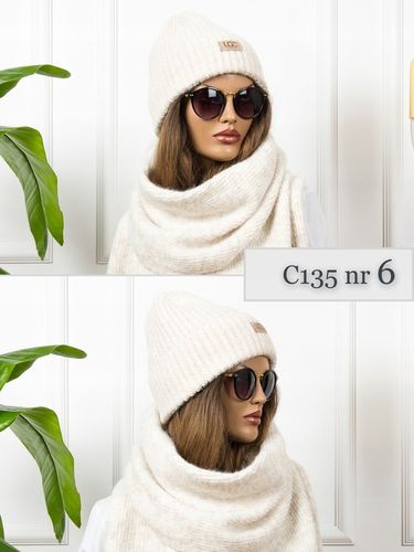 CZAPKA DAMSKA Zimowa Beanie CIEPŁA Wywijana prążkowana z wełną KOLORY na Arena.pl