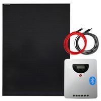 ZESTAW FOTOWOLTAICZNY 200W SOLARNY MPPT DO KAMPERA ŁODZI JACHTU