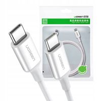 Kabel USB-C UGREEN US264 60W Szybkie Ładowanie QC 0.5m Biały