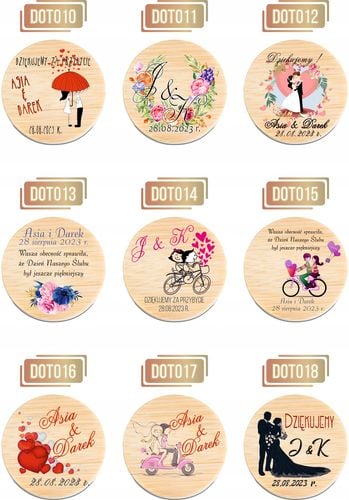 OTWIERACZ DREWNIANY magnes z waszym zdjęciem PODZIĘKOWANIE NA WESELE ŚLUB na Arena.pl