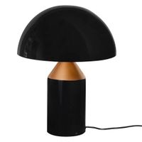 LAMPA STOŁOWA LAMPKA KING HOME FUNGO JT8019 METALOWA GRZYB E27 CZARNA/ZŁOTA