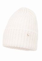 Jamiks GABRIELLE czapka damska alpaka prążkowana ecru 56-58