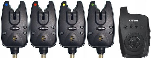 Zestaw sygnalizatorów Centralka 4+1 NECO CARP H104 na Arena.pl