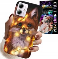 ETUI DO MOTOROLA MOTO G14 - SŁODKI LISEK ZWIERZĘTA LEŚNE CASE +SZKŁO