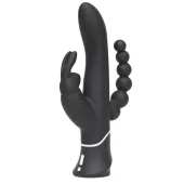 happy rabbit triple curve black - trojfunkcyjny model silikonowy usb
