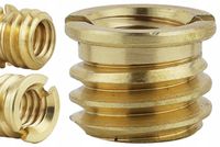 nakrętka gwintowana redukcja adapter 3/8" na 1/4" miedziana 7,5 mm