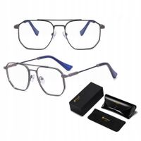 PILOTKI Okulary Zerówki do KOMPUTERA Blue Light UV OPRAWKI Flexy UNISEX