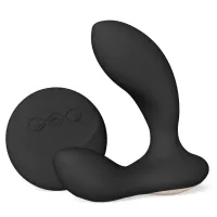 lelo hugo 2 remote czarny - zdalnie sterowany masażer z podwojnym silnikiem