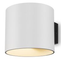 Lampa ścienna z kloszem kinkiet Rond C066WL-01W biały