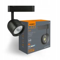 2 x Reflektor Spot LED 8.5W 4000K 48V do szyny magnetycznej VIDEX VL-TRMS-L