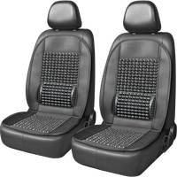 2x MATA NA FOTEL SIEDZENIE KORALIKI Z PODPARCIEM POD PLECY DO SAMOCHODU