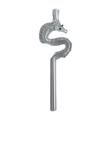 Długa Lufka z Grubego Szkła Szklana Fajeczka do Palenia Suszu Konik Morski