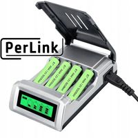 SZYBKA ŁADOWARKA DO AKUMULATORKÓW BATERII PALUSZKÓW AA i AAA AUTOMATYCZNA