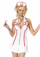 leg avenue head nurse dress komplet 3-częściowy z akcesoriami s/m