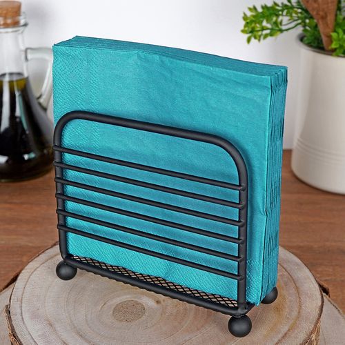 Serwetnik Stojak na Serwetki Chusteczki Metalowy Czarny Stołowy Kuchenny na Arena.pl