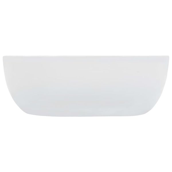 Umywalka, 42,5 x 42,5 x 14,5 cm, ceramiczna, biała zdjęcie 3