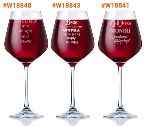 KIELISZEK do WINA KROSNO na urodziny 18-99 GRAWER na Arena.pl