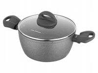 GARNEK ALUMINIOWY LAVA STONE SZARY 18cm 1,6l