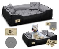Legowisko dla psa kojec PRESTIGE 75x65 cm wodoodporne szare Indygosklep.pl