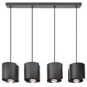 HUGO 4 Lampa wisząca czarna