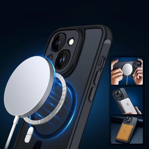 ETUI DO IPHONE 13 14 MAGSAFE PLECKI WZMACNIANE ANTI-SHOCK MATT CASE + SZKŁO na Arena.pl