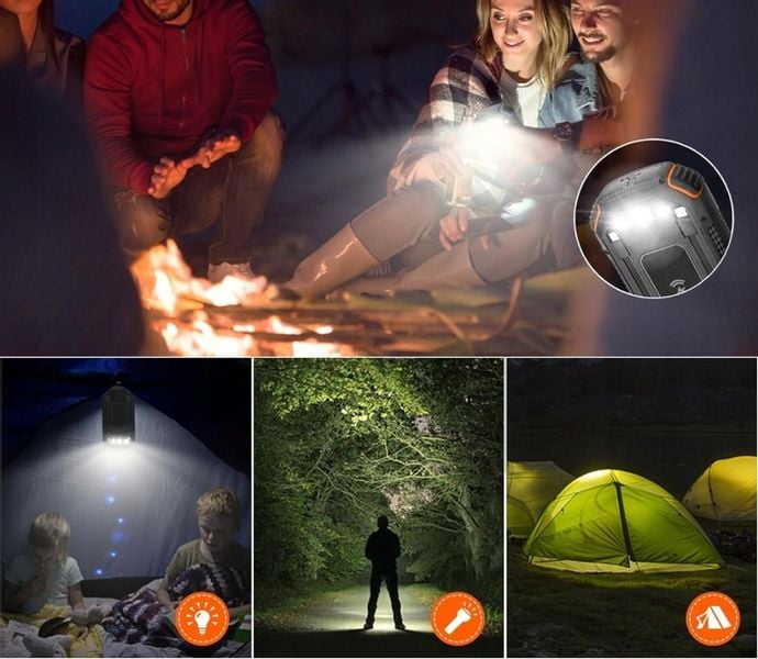 POWERBANK ŁADOWARKA SOLARNY 20000mAh 5xUSB LATARKA KARABIŃCZYK QI Acelufly zdjęcie 6