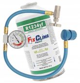 GAZ DO NABICIA KLIMATYZACJI CZYNNIK R1234YF 170g + WĄŻ Z MANOMETREM
